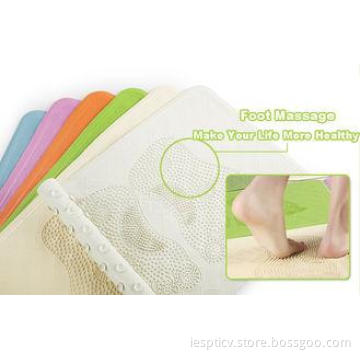 Foot Massage Square plastic shower bath mats in Purple , Re